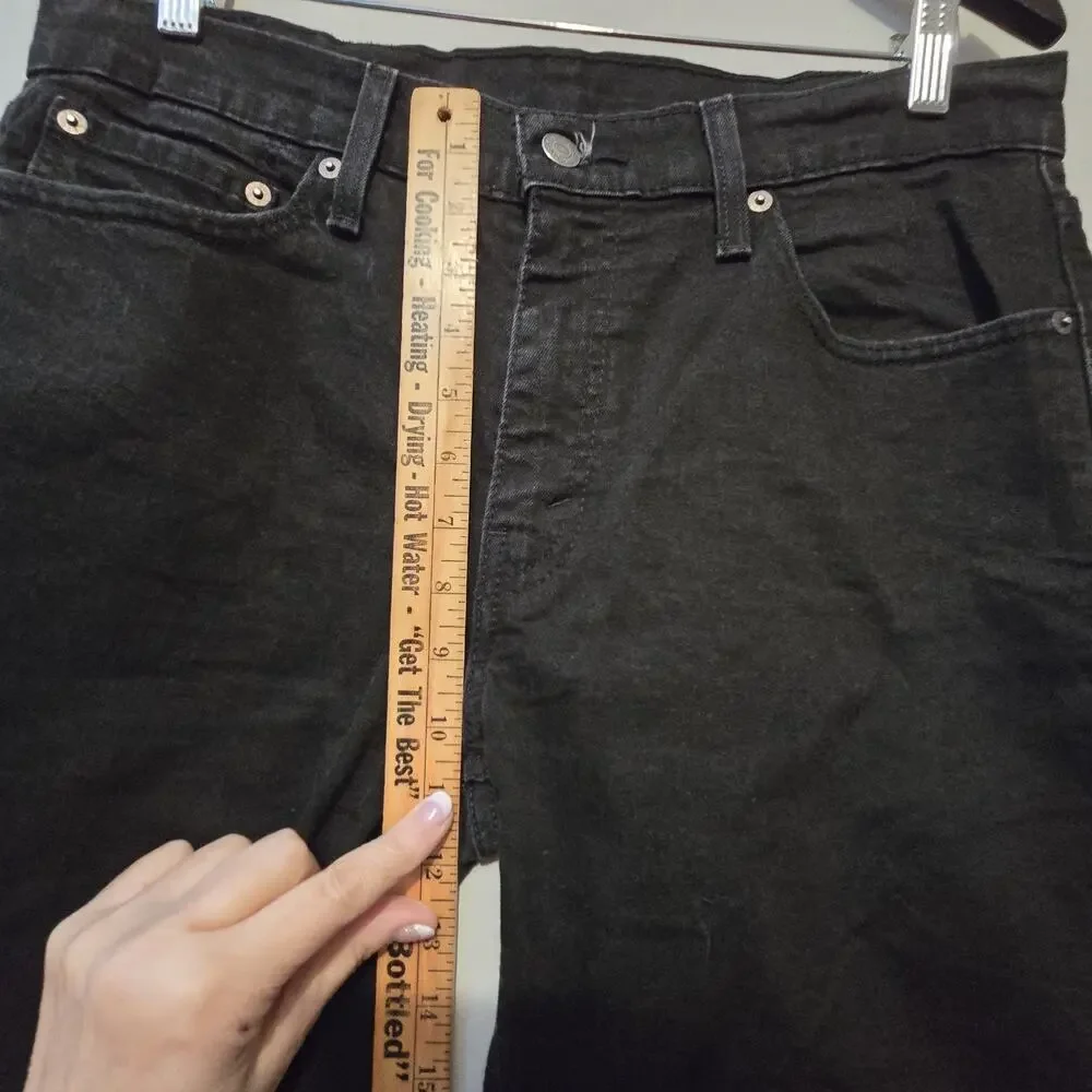 Levi's Black 541 Straight Leg Jeans Mens 32
